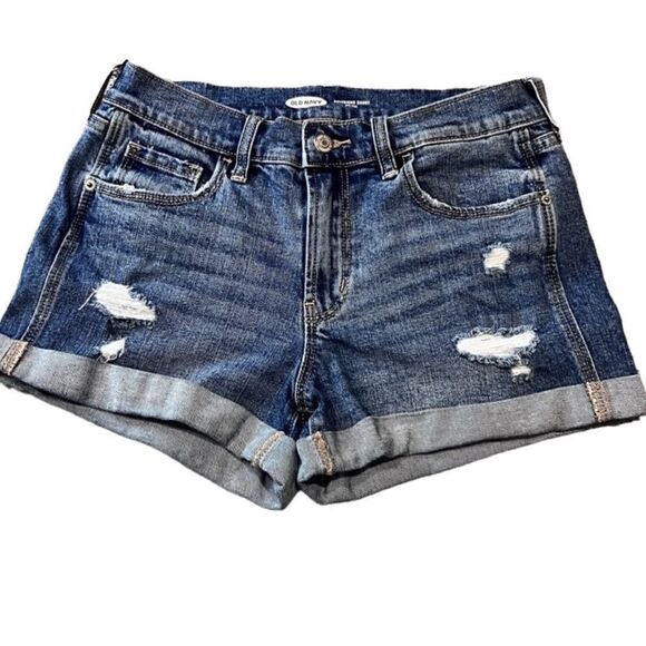 Old Navy boyfriend, mid rise, jean shorts, size 2 - Picture 1 of 11